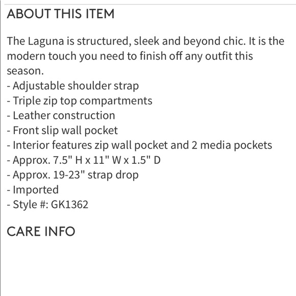 Kooba Laguna Leather Crossbody Bag - Picture 3 of 3